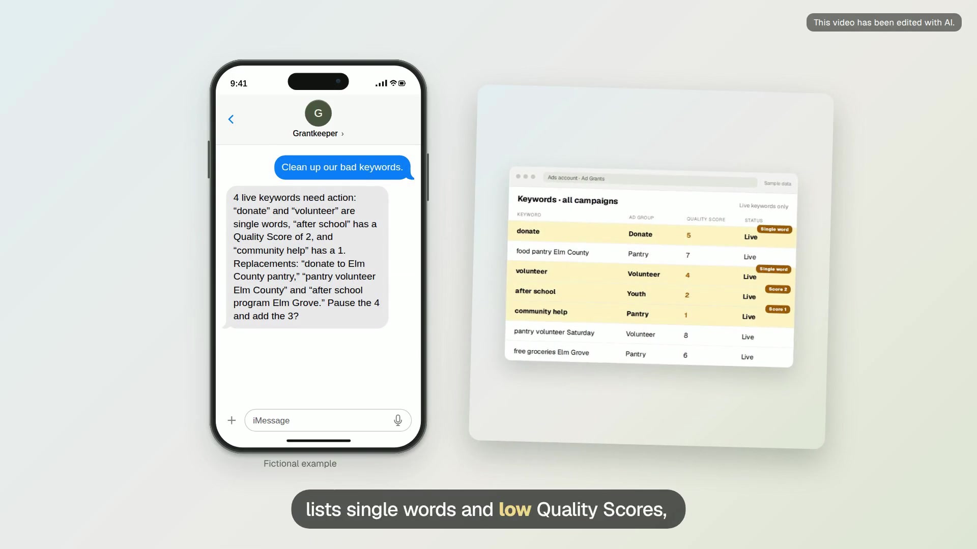 Limpieza de palabras clave con Quality Score bajo video